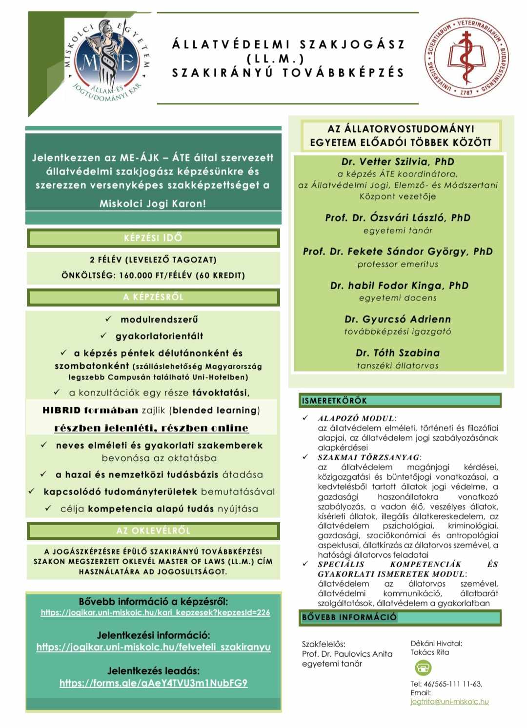 Új állatvédelmi szakemberképzés indul ősszel diplomásoknak: cél az állatvédelem professzionális hátterének megteremtése